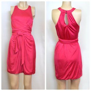 BCBGMaxAzria Azalea Pink Wrap Dress